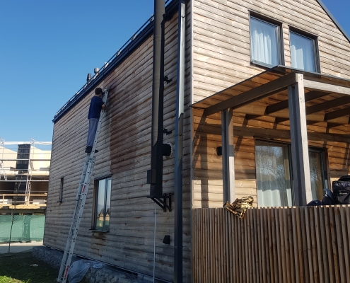 Isokor - nanoimpregnácia drevenej chatky