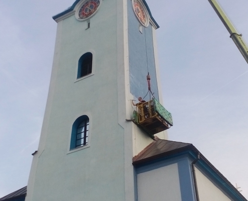 Isokor - Čistenie, náter a impregnácia kostola v Oščadnici