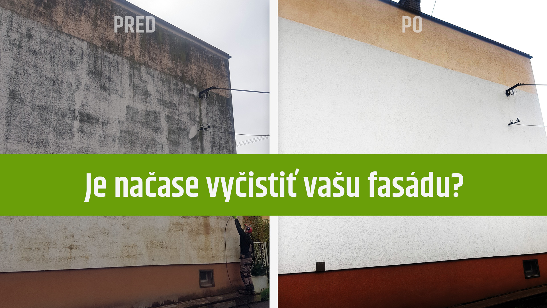čistenie fasády