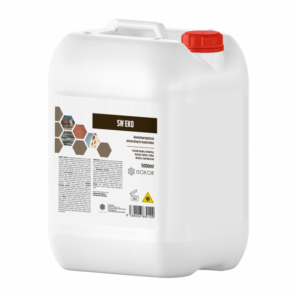 Isokor SW EKO - Impregnácia fasády, kameňa, obkladu, strešnej krytiny