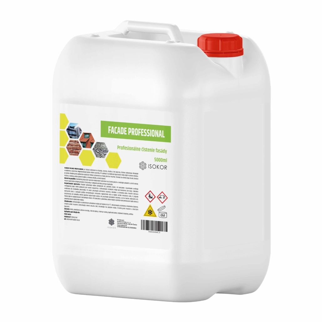 isokor facade professional - profesionalny cistiaci pripravok na cistenie fasady
