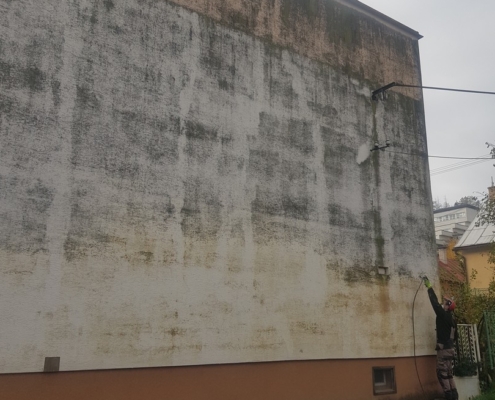 Čistenie fasády domu Čadca