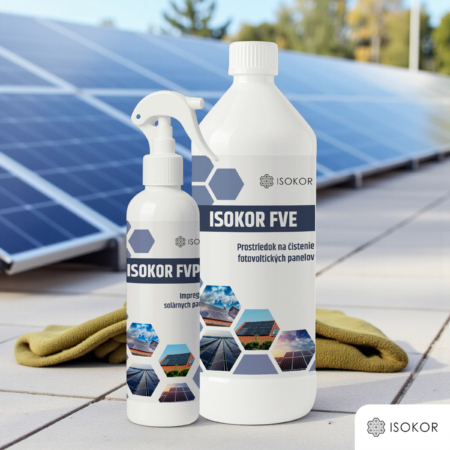 Isokor Solar Set - Prípravok na čistenie solárnych panelov a impregnácia solárnych panelov