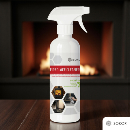 Isokor Fireplace Cleaner - Na Čistenie Krbového Skla.